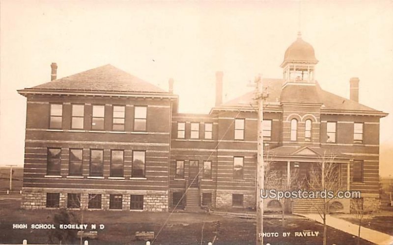 High School in Edgeley, North Dakota