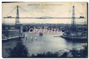 Old Postcard Marseilles Transporter Bridge