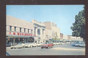 BOWLING GREEN KENTUCKY DOWNTOWN STREET SCENE OLD CARS VINTAGE POSTCARD