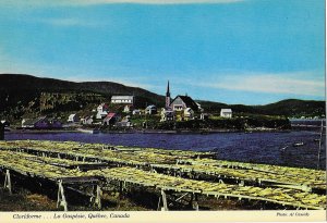 Fishing Village Cloridorme Cod Drying Gaspe Quebec Canada 4 by 6