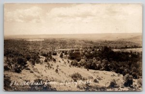 Branson MO RPPC The Old Trail From Dewey Bald Real Photo Postcard Y24