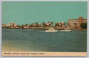 State View~Panorama of Hillsboro Beach @ Pompano Beach FL~Vintage Postcard