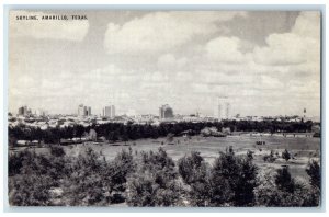 c1940 Skyline Conoco Touraide Exterior Building Amarillo Texas Vintage Postcard