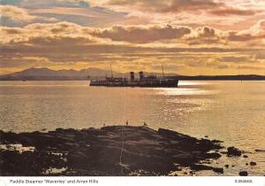 uk36345 paddle steamer waverley at arran hills scotland uk lot 6 uk