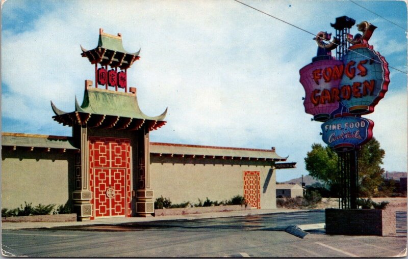 Postcard Fong's Garden Chinese Restaurant in Las Vegas, Nevada