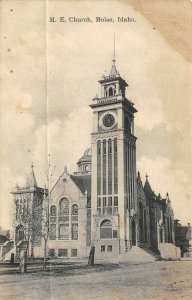 M.E. Church, Boise, Idaho ca 1910s Antique Vintage Postcard