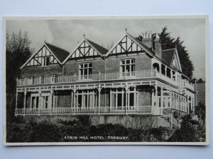 Devon TORQUAY Robin Hill Hotel - Old RP Postcard by The Torquay Times