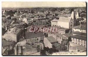 Old Postcard Libourne General view taken from the bell tower of the church St...