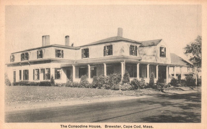 Vintage Postcard 1910's Consodine House Brewster Cape Cod Mass Dickerman & Son