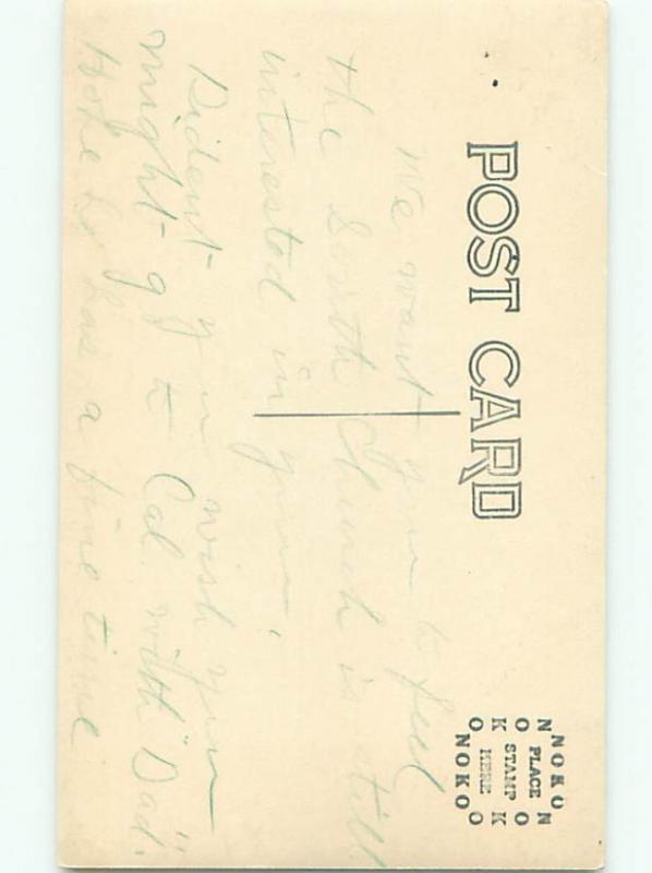 Old rppc BUILDING SCENE Architecture Postcard AB1102