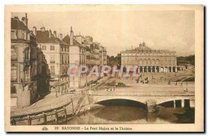 Old Postcard Majou Bayonne Bridge and the Theater