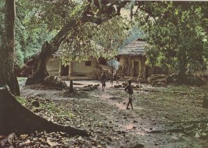 Chidren Protecting A Tribe Village in Casamance Africa Postcard