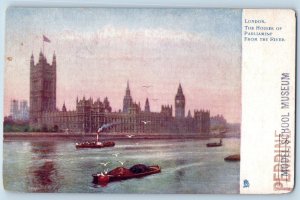 London Postcard Houses of Parliament View from River 1918 Oilette Tuck Art