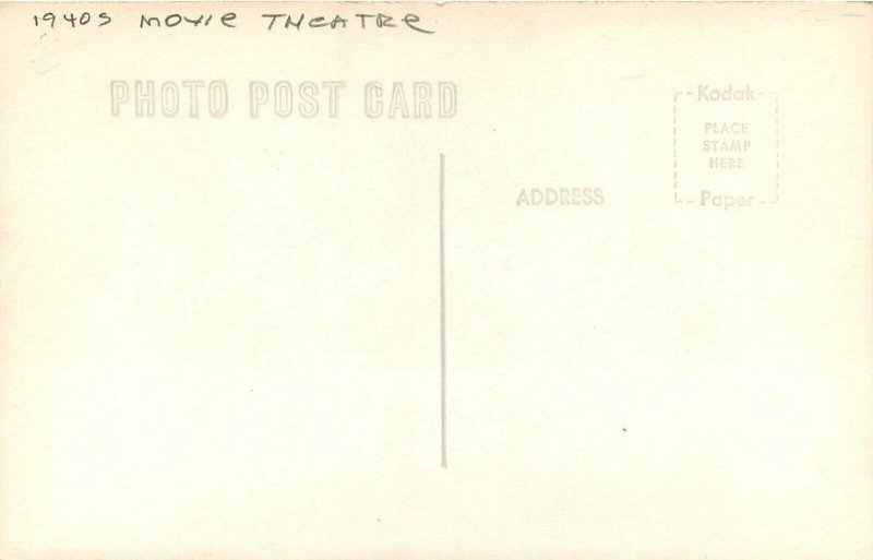 Postcard RPPC 1940s Nevada Eureka Movie Theater autos Coca Cola 23-12010