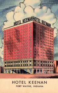 Indiana Fort Wayne Hotel Keenan Curteich