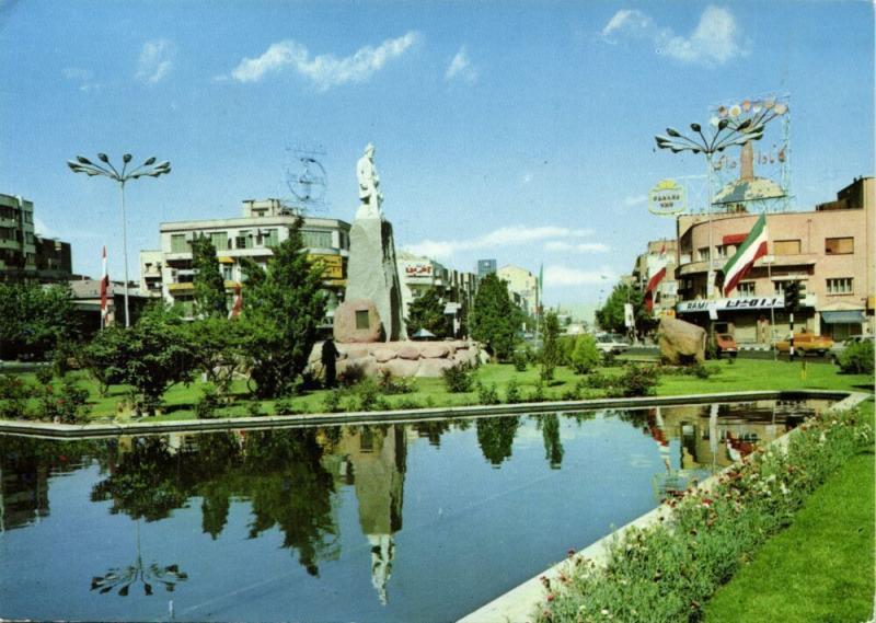 iran, TEHRAN TEHERAN, Ferdowsi Square, Monument (1970s) Stamp