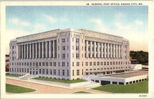 Postcard BUILDING SCENE Kansas City Kansas KS AI1062