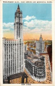 CPA AK Woolworth Building Post Office Municipal Bldg NEW YORK CITY USA (769879)