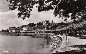 Switzerland Nyon Promenade 1947 Photo