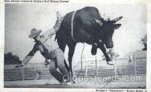 Dale Adams Western Cowboy, Cowgirl Writing On Back light wear close to grade ...