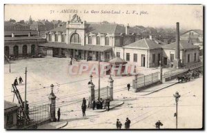 Old Postcard Angers St Laud Train Station