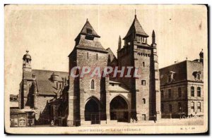 Old Postcard Saint Brieuc La Cathedrale