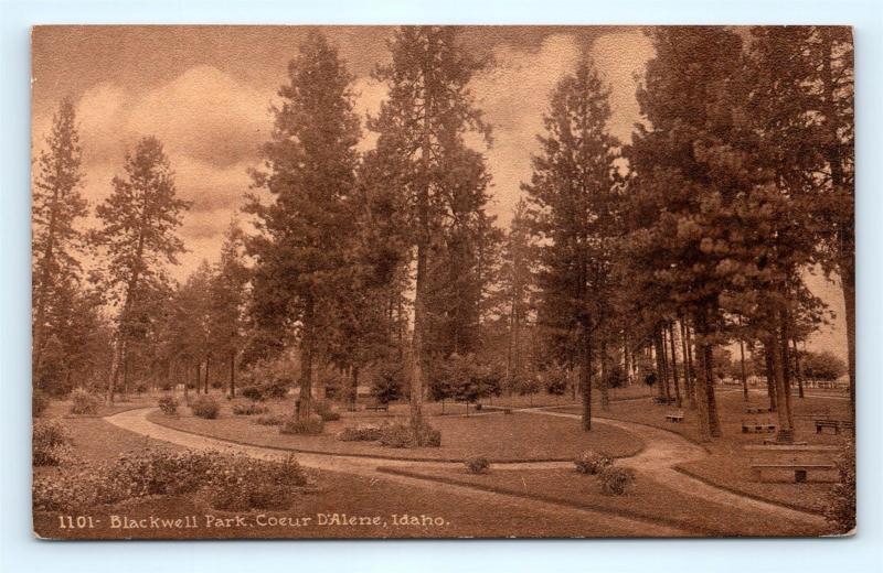 Postcard ID Coeur D'Alene Blackwell Park c1917 View D24