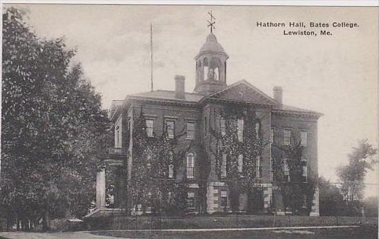 Maine Lewiston Hathorn Hall Bates College Albertype