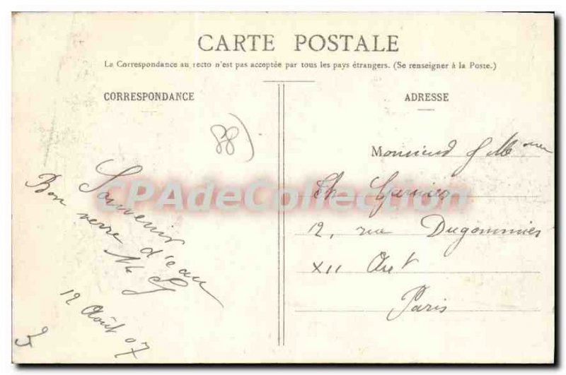 Old Postcard Contrexeville (Vosges) The Cure source flag