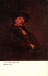 Famous People - Rembrandt, Self Portrait