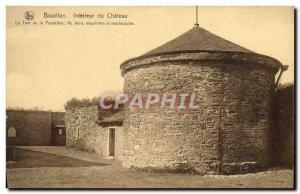 Old Postcard Bouillon Interior Chateau Tower In the Powder murderous bottom a...