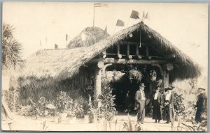 FT. MYERS FL SCENE ANTIQUE REAL PHOTO POSTCARD RPPC