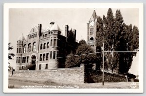 Jefferson County Courthouse Port Town Washington RPPC Ellis Photo Postcard A48