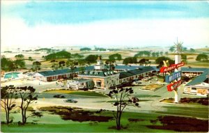 Rockford, IL Illinois  ALBERT PICK MOTEL Roadside  ca1950's Advertising Postcard