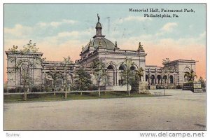 Exterior, Memorial Hall, Fairmount Park, Philadelphia, Pennsylvania,  PU_1912