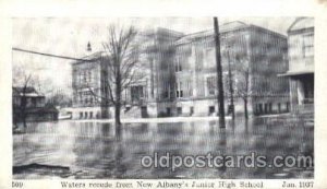 New Albany, Indiana, IN, USA Flood Junior High School, Jan. 1937 Disaster, Wr...