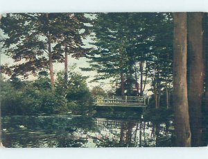 Divided-back RUSTIC BRIDGE Concord New Hampshire NH AD7656