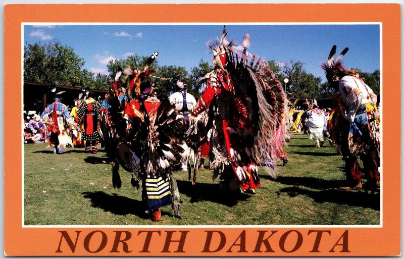 Vintage Postcard the United Tribes ALL Nation POW WOW at Bismarck North