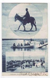 Beach Shore Enjoyments Wildwood By The Sea New Jersey 1907c postcard