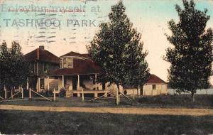 Algonae Michigan South Water Street Homes Antique Postcard J70123
