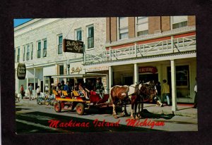 MI Mackinac Island Michigan Stores Ye Olde Pickle Barrel Betty's Gift Shop Horse