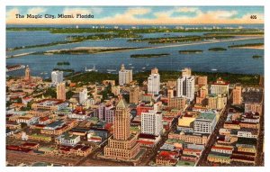 Postcard BUILDING SCENE Miami Florida FL AR6212