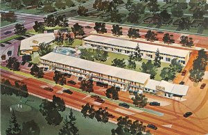 Idaho Falls Idaho 1960s Postcard Flamingo Motel & Restaurant