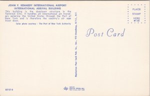 John F. Kennedy International Airport New York NY JFK Unused Postcard H48