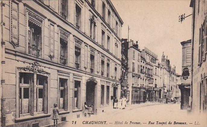 France Chaumont Hotel de France Rue Toupot de Beveaux