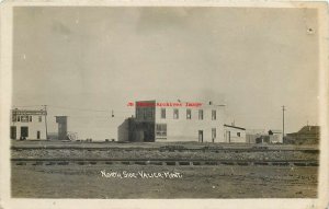 MT, Valier, Montana, RPPC, North Side Business Section, Photo