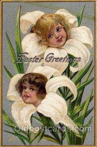 Fantasy Flower People 1909 postal used minor corner wear, minimal yellowing o...