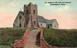 Vintage Postcard 1914 St. Andrews-By-The-Sea Episcopal Church Barnstable Mass