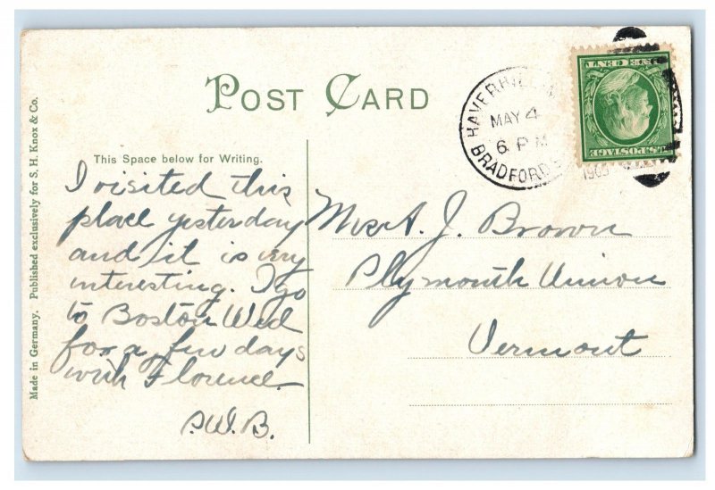 C. 1910 Whittiers Birthplace, Haverhill, Mass. Postcard F144E