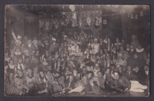 Vintage Postcard Germany RPPC People Celebrating New Year 1920s